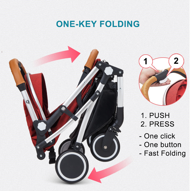 Cabin Size Baby Stroller Lightweight Foldable Compact Stroller Bayi