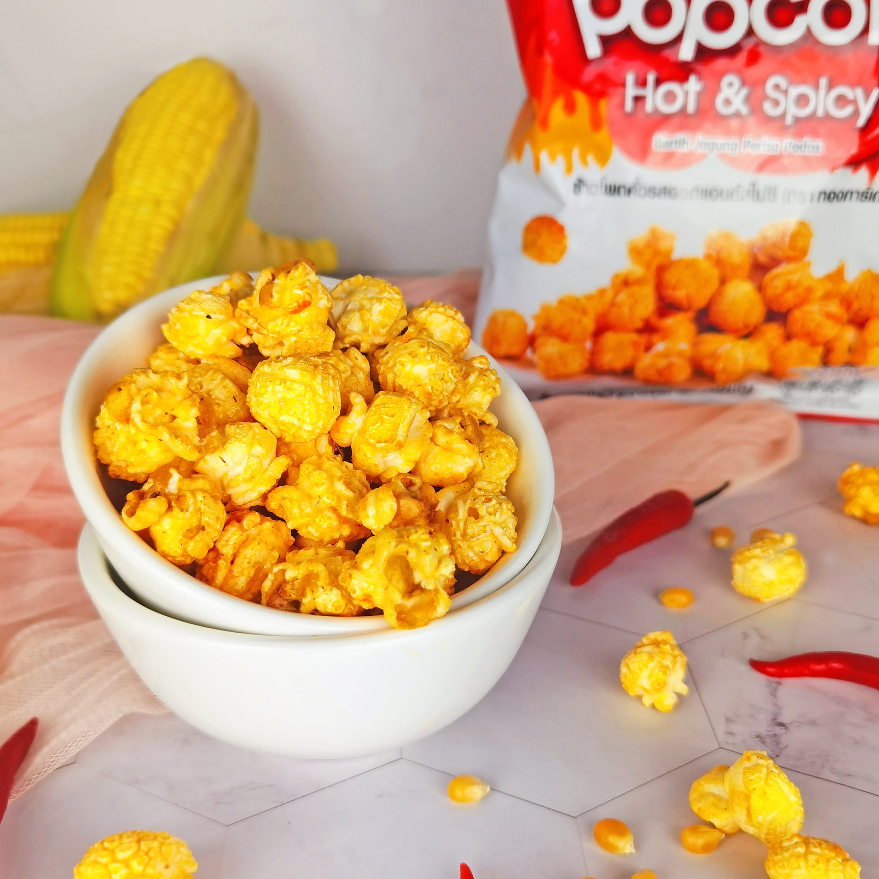 Tong Garden Popcorn Hot & Spicy 55g Shopee Malaysia