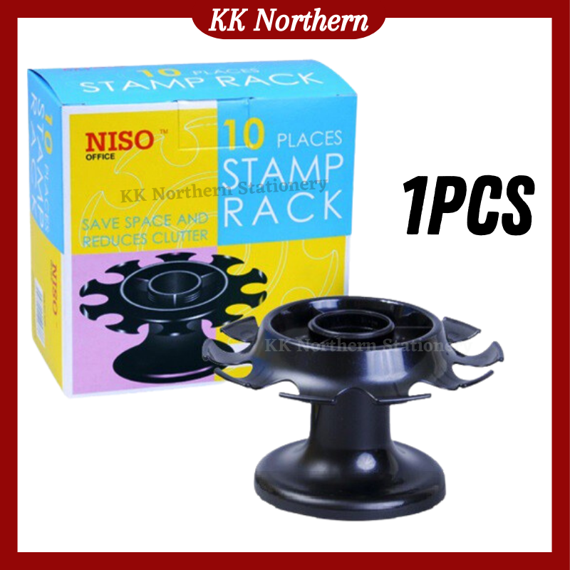 Original Niso Plastic Rubber Stamp Rack 10 Places Stamp Holder 印章架 8240 ...