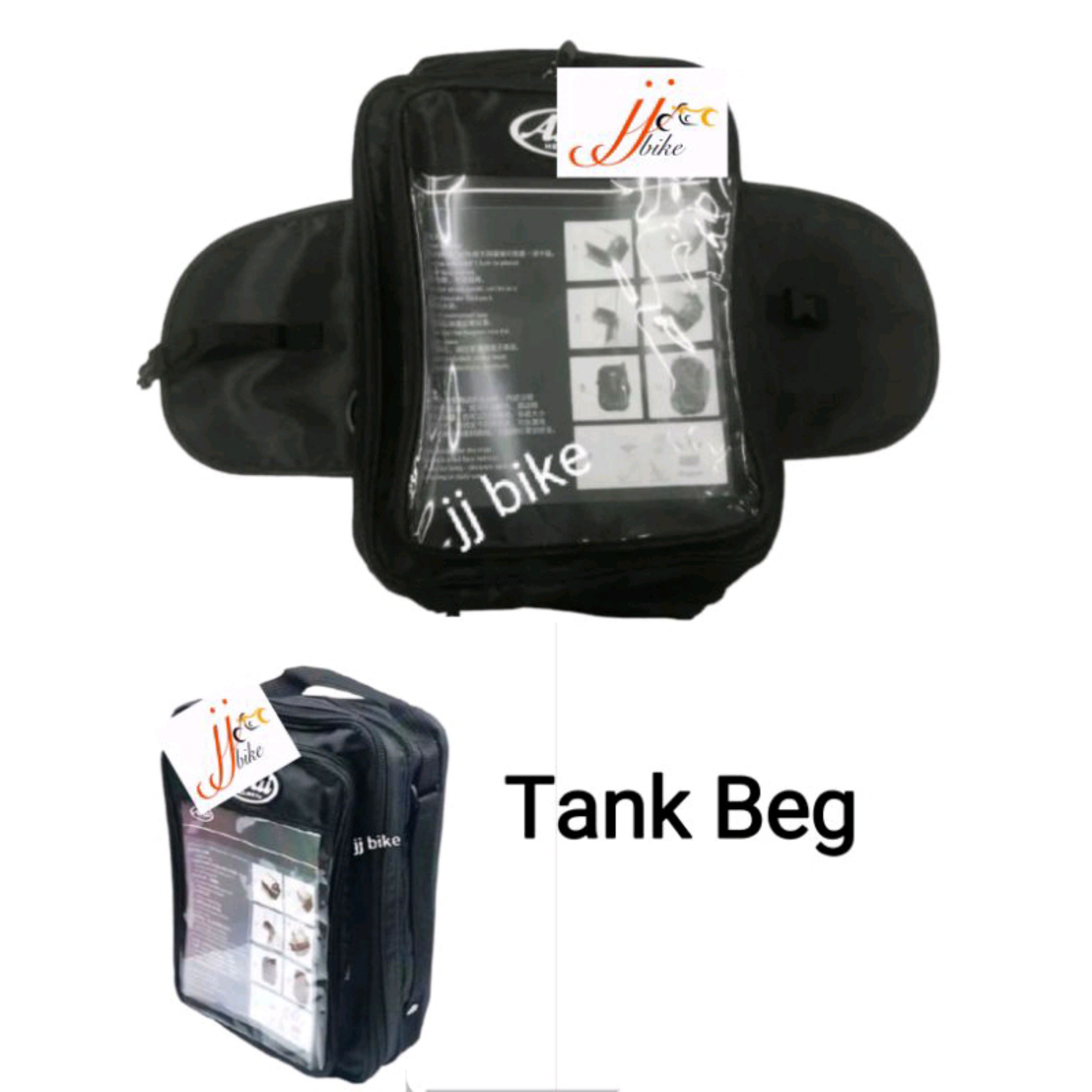 TANK BAG ( magnetic) bag tank magnet FUEL TANK BEG BLACK COLOUR beg ...