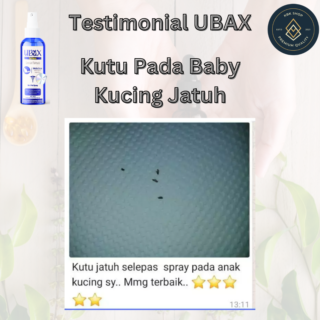 Ubax Ubat Kutu Kucing Ubax Kucing Kutu Ubat Spray Kutu Kucing 100mL ...