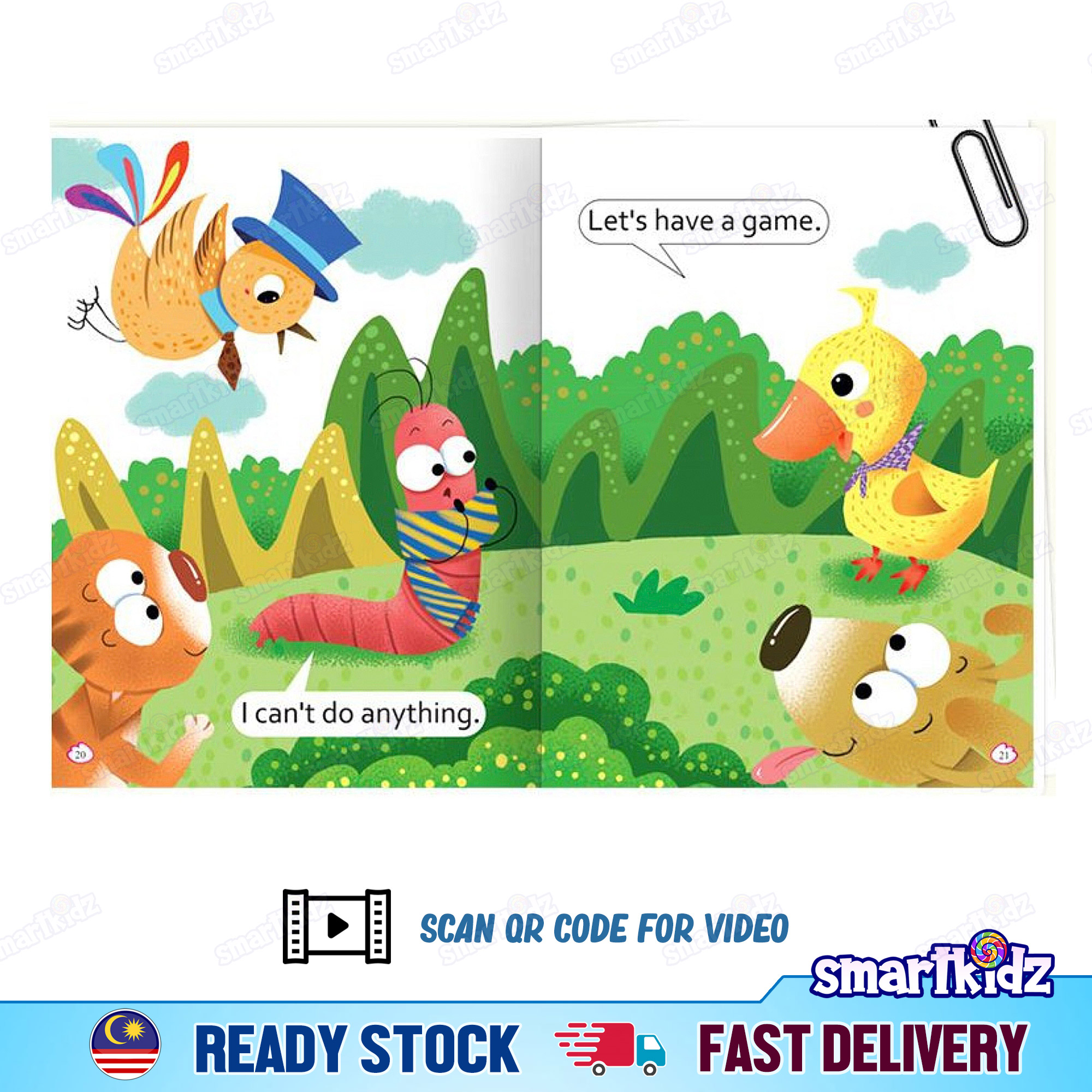 [1 book] (Random Title) English Children Picture Story Book with Video ...