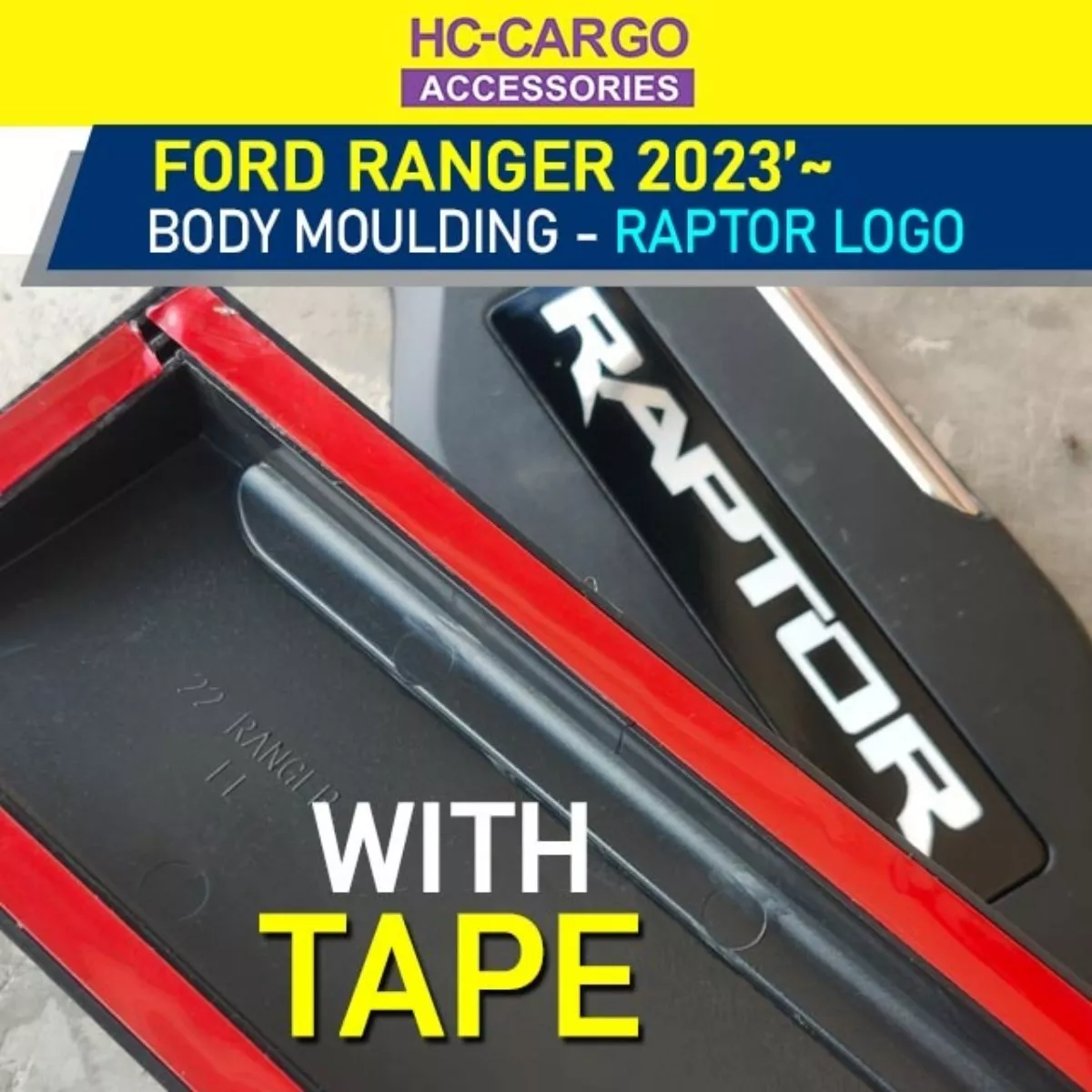 Hc Cargo Ford Ranger T9 2023 Raptor Side Door Panel Cover Cladding ...