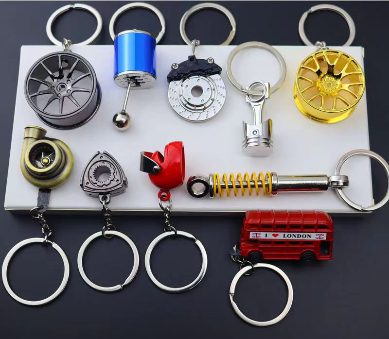Ready Stock Creative Zinc Alloy gift car Keychain / Popular turbo gear ...