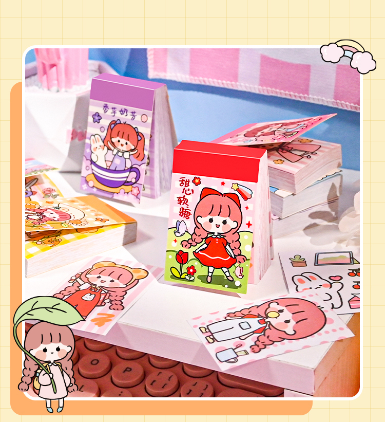 400 Pcs Cute Sticker Set For Diary Book Journal Planner Stiker Buku ...