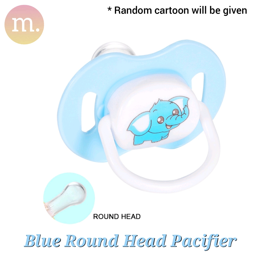Baby Round/Flat Head Pacifier With Pacifier Clip & Storage Box Puting ...