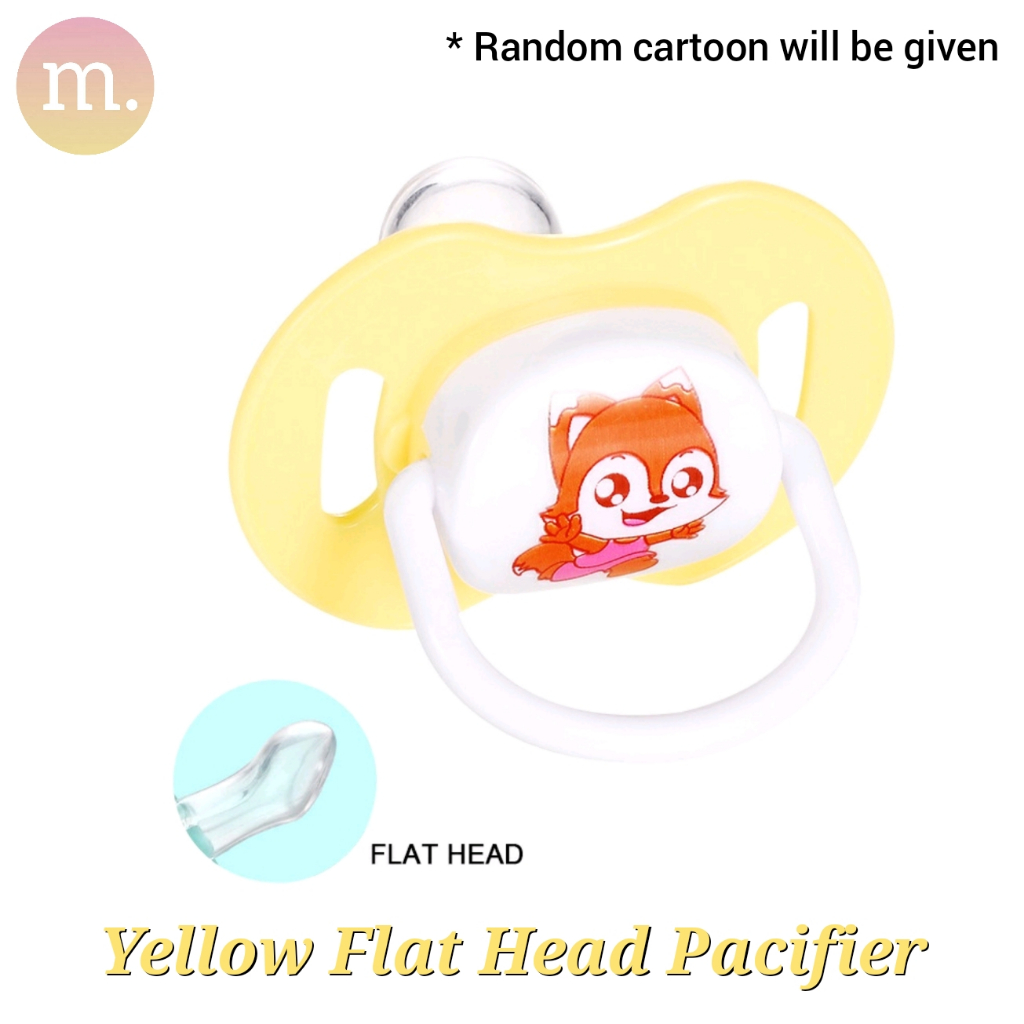 Baby Round/Flat Head Pacifier With Pacifier Clip & Storage Box Puting ...