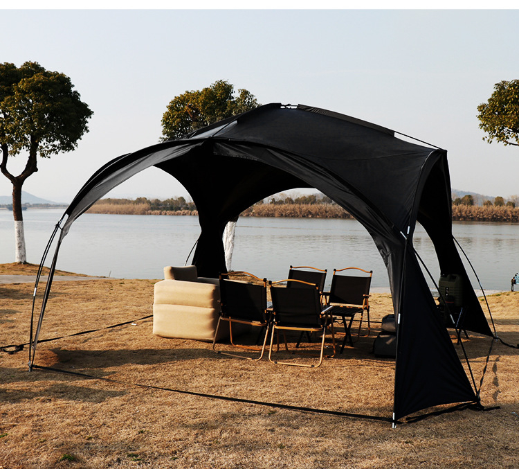 Black Gel Dome Shelter Tent Outdoor Portable Tent Shelter Dome Tent