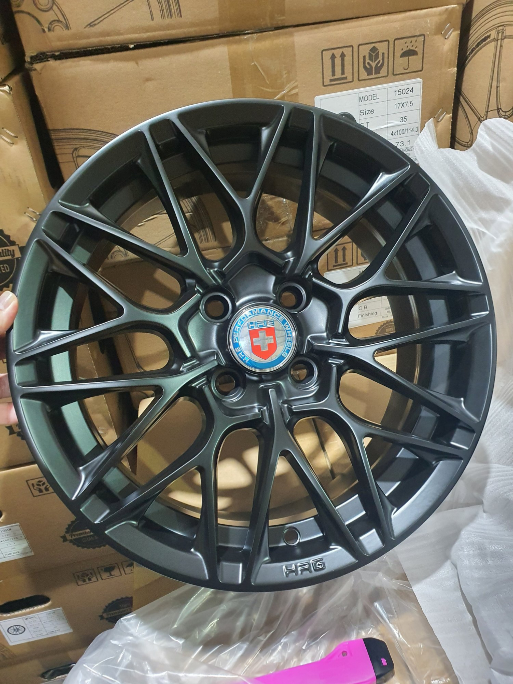 HRE Sport Rim 15Inch 15x6.5 4x100 ET35 RIM BARU MATT BLACK (FLOW ...