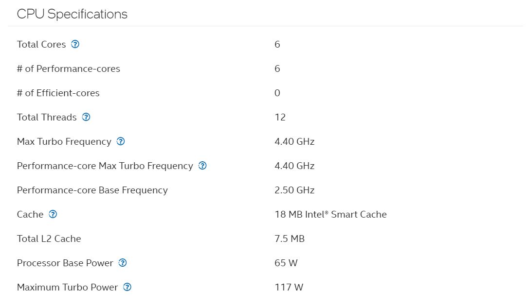 INTEL CORE I5-12400F / I5-12400 18M CACHE UP TO 4.40 GHz DESKTOP ...