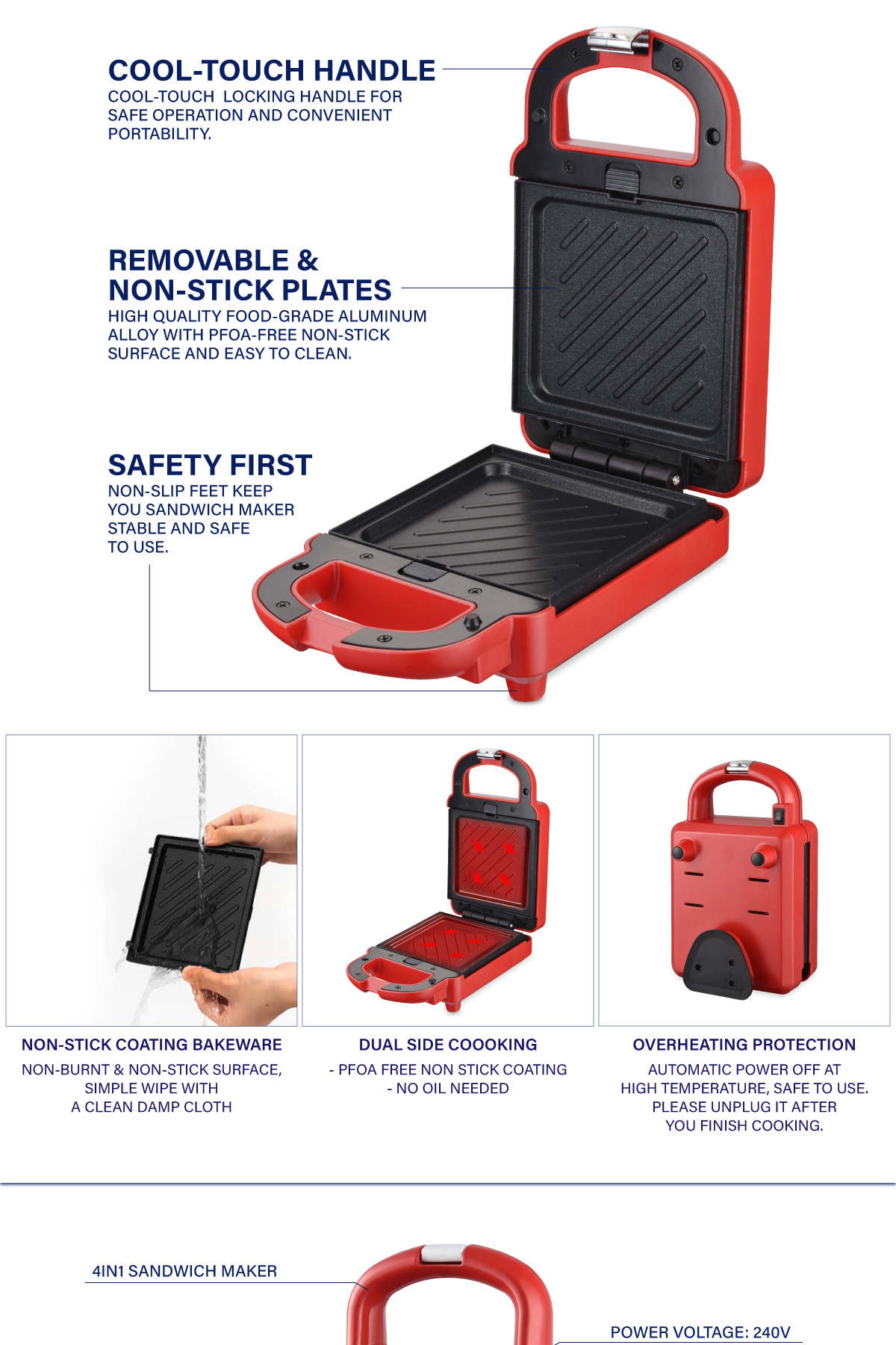 Electrova 4 in 1 Classic Series Waffle Maker Shopee Malaysia