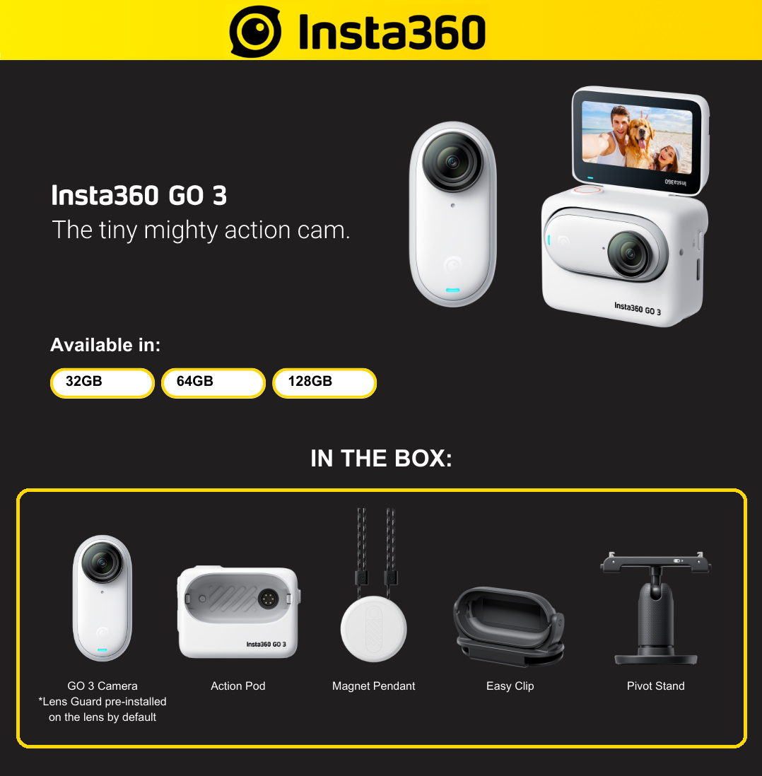Insta360 GO 3 - Unleash Your Creativity with the Ultimate Tiny Action ...