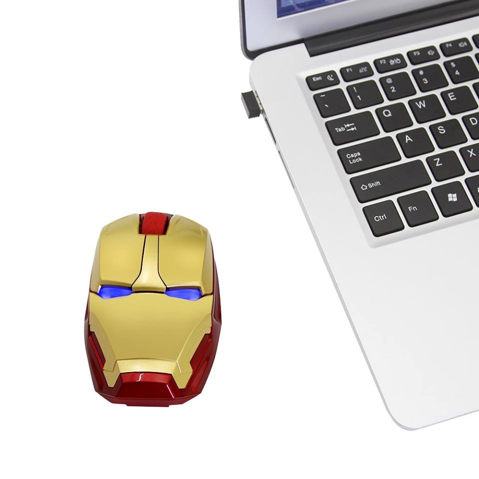 Battery Saving 2.4GHz Wireless Optical Iron Man IronMan Mouse (Not ...