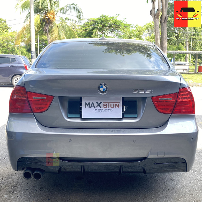 BMW 3 SERIES E90 M TECH SINGLE EXHAUST REAR DIFFUSER REAR BUMPER ...