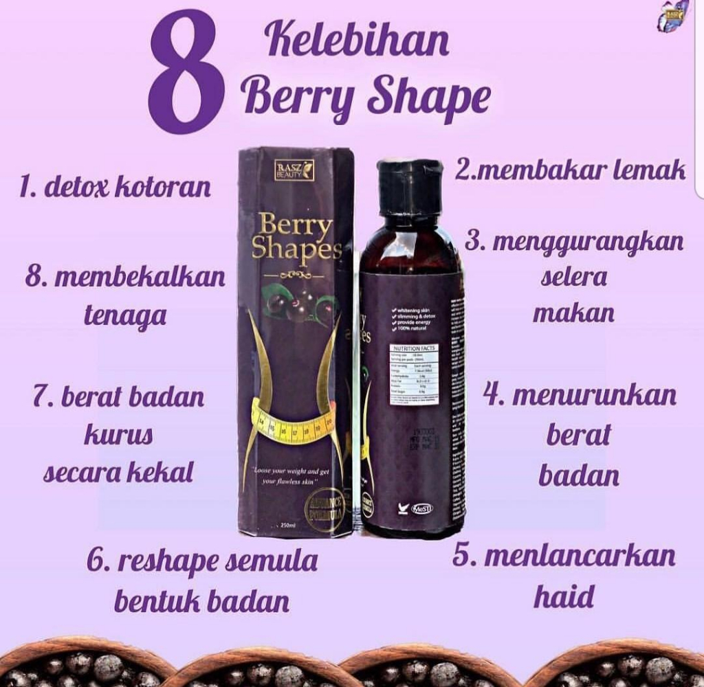 Berry Shape Original HQ Rumusan 100% Semulajadi | Shopee Malaysia
