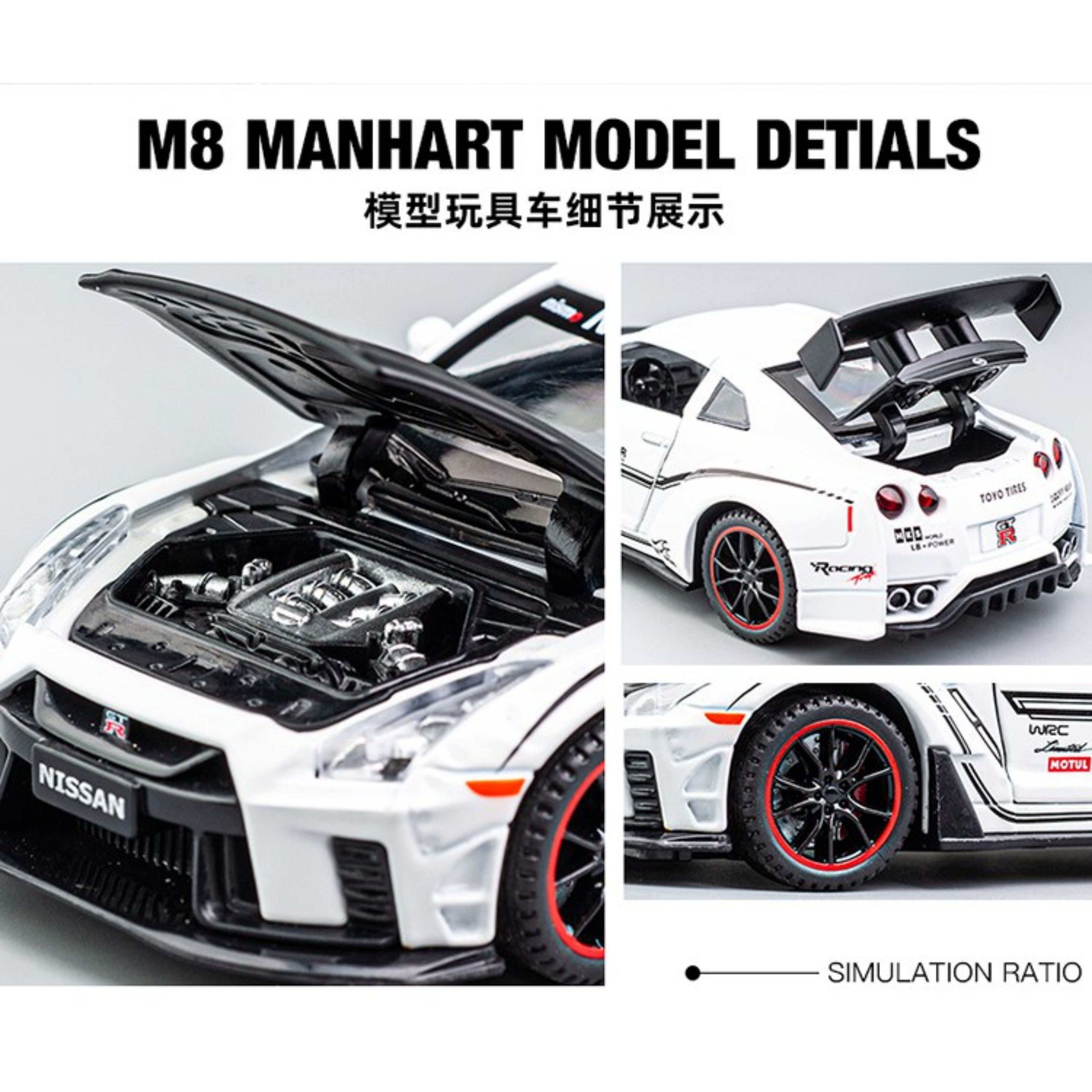 Nissan GTR R35 Model Kereta 1:32 Scale Alloy Diecast Model Vehicle Car ...