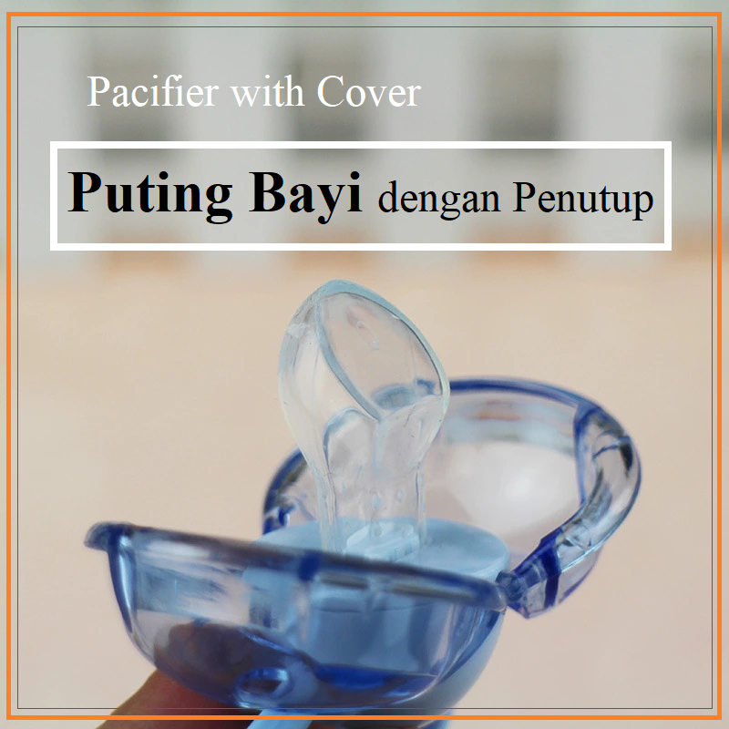 Baby Pacifiers with Cover Round Thumb Head Puting Bayi Boleh Tutup Bayi ...