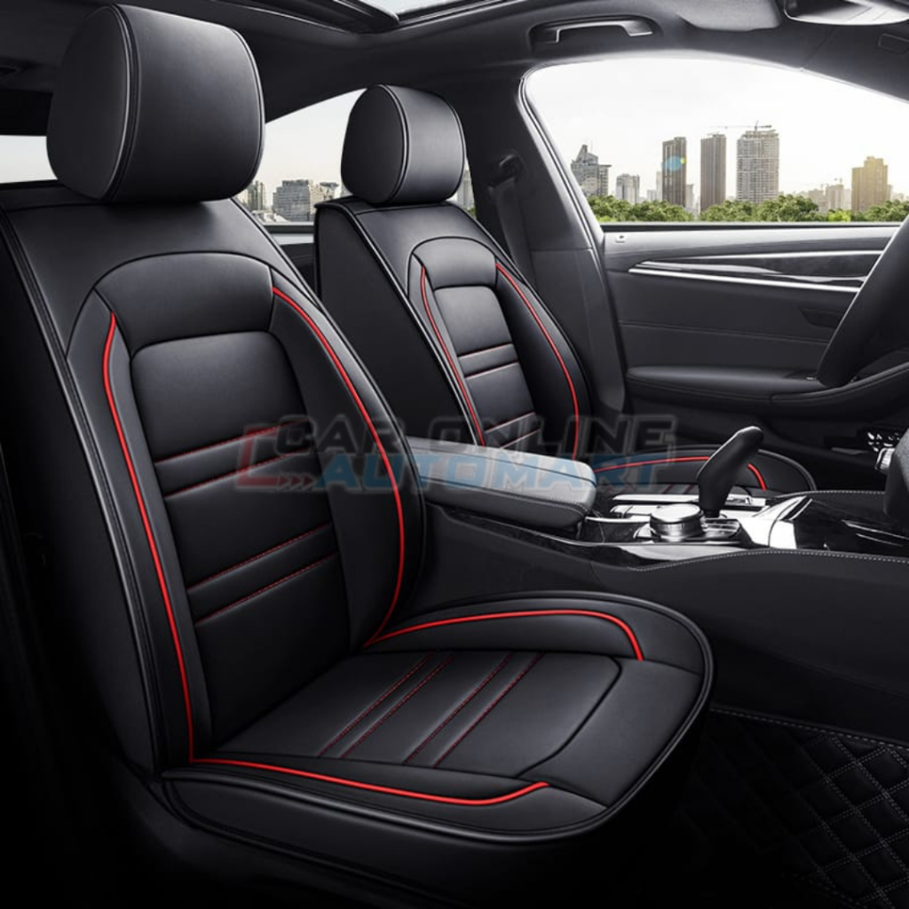 Unversal 5 Seats Full Set Car Seat Cover PULeather Cushon Protector Front Rear | eBay