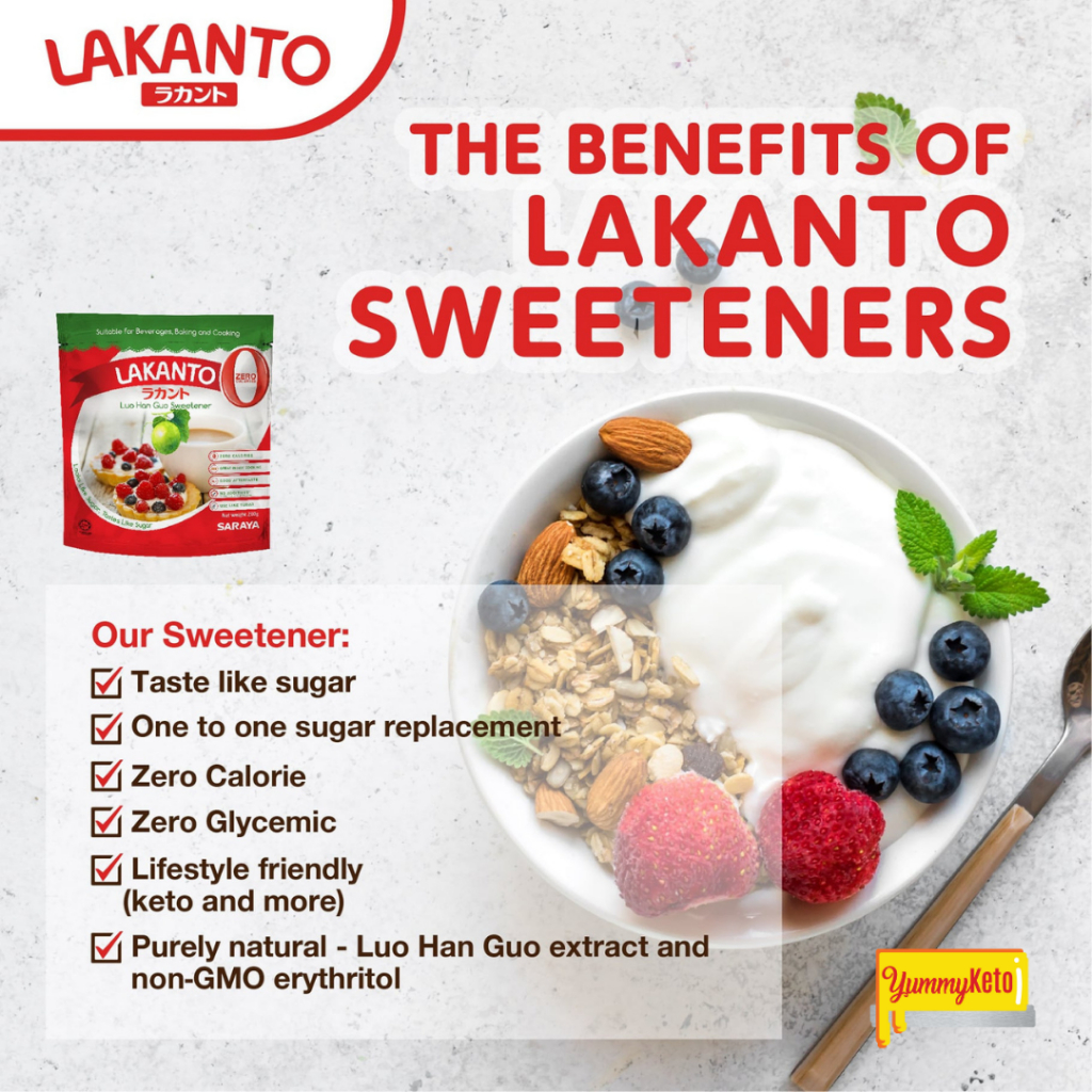 LAKANTO CLASSIC Sweetener 1kg Keto Sugar Substitute [HALAL] Pengganti ...