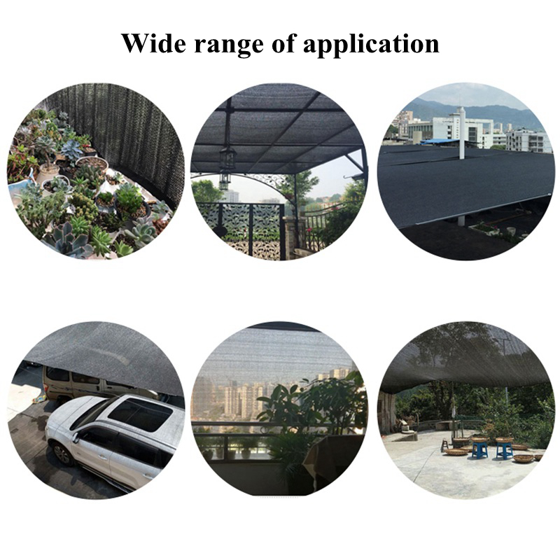 C-Mall Outdoor Swimming Pool Cover Black Sunshade Net Anti-UV Awning ...