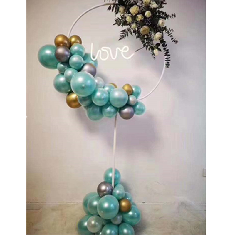 TB Balloon Stand Round Column with Water Base Heart Shape Balloon Stand ...
