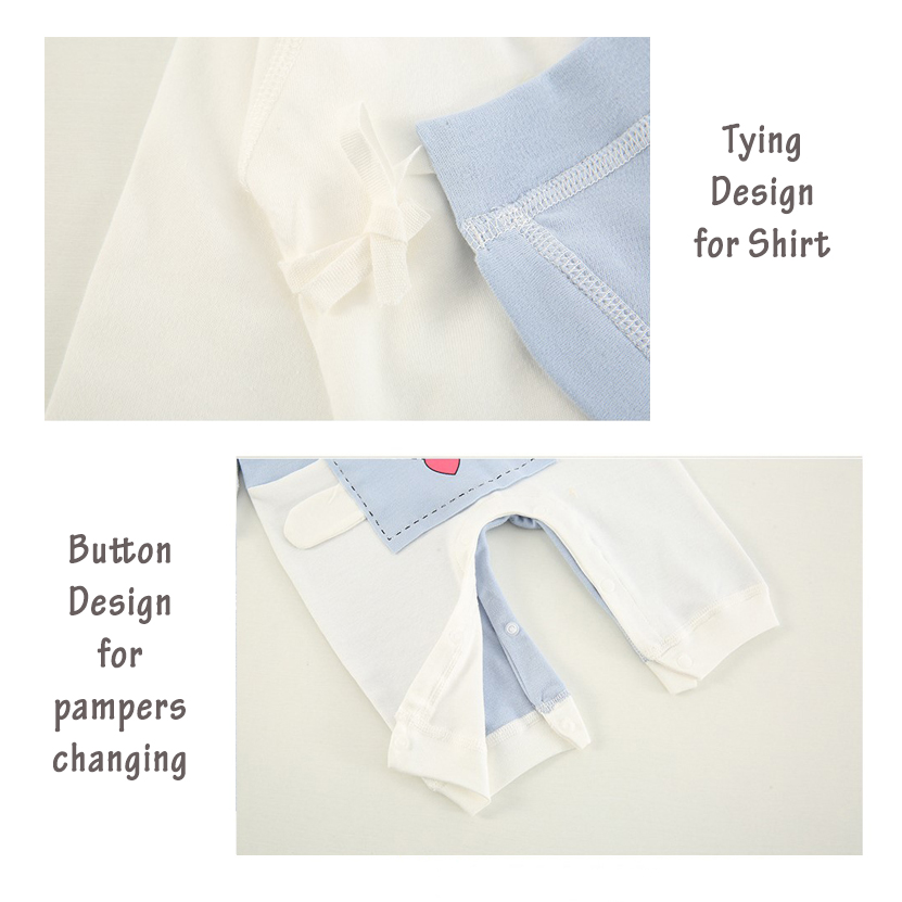Babyhug 100 % Cotton Clothing Gift Set Animal Theme White - Pack of 5