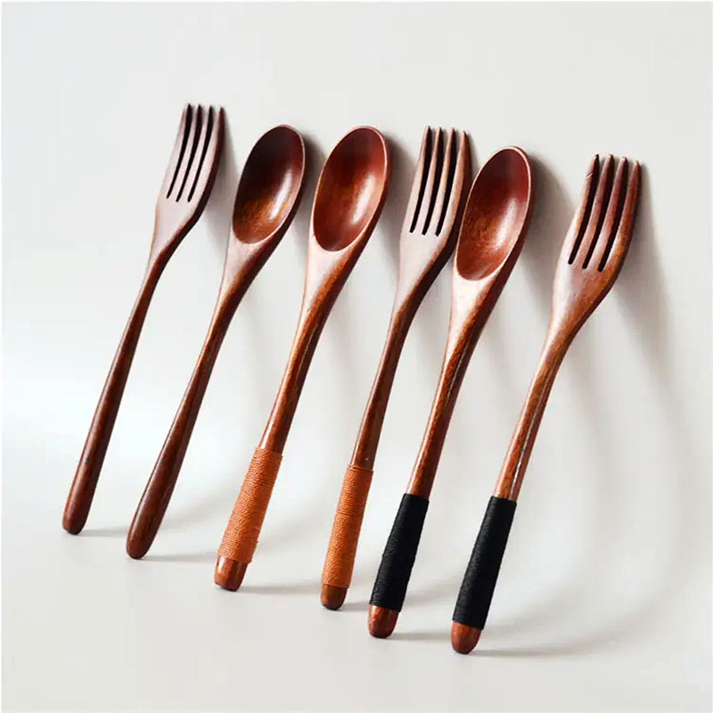 𝗦𝗣𝗟𝗜𝗡𝗧𝗘𝗥 𝗙𝗥𝗘𝗘 》3 In 1 Japanese Wooden Cutlery Set Dinner Tableware ...