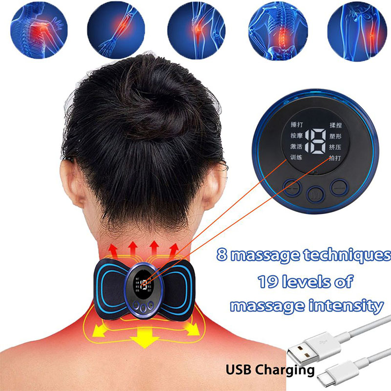 Ems Cervical Massage Stickers Cervical Massage Home Pulse Muscle 