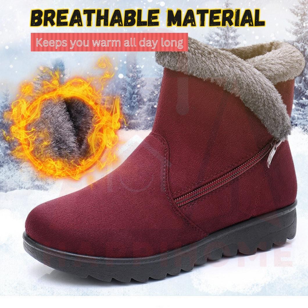 Winter Boots Women Winter Shoes Waterproof Kasut Winter Boot Woman Snow ...