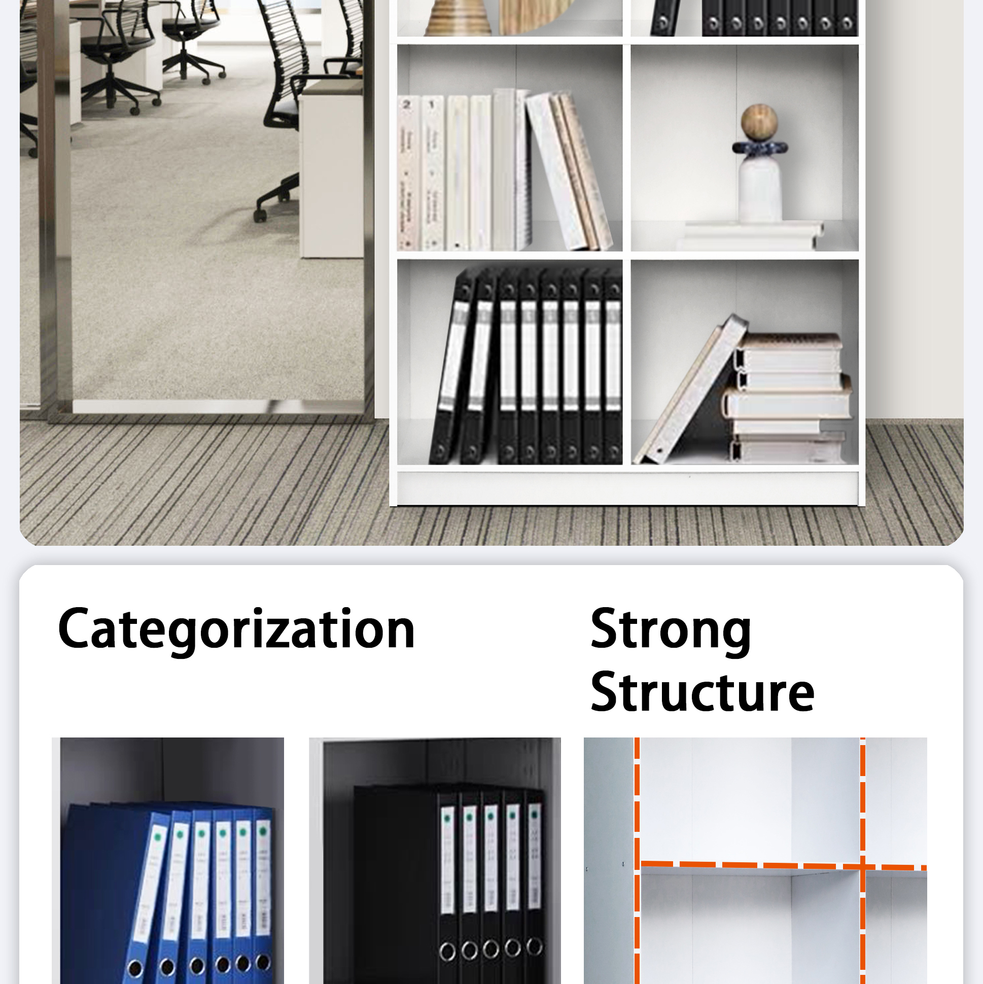 *READY STOCK* Office File Cabinet 8 Tier My-com/A4 Bookshelf/Rak Buku 8 ...