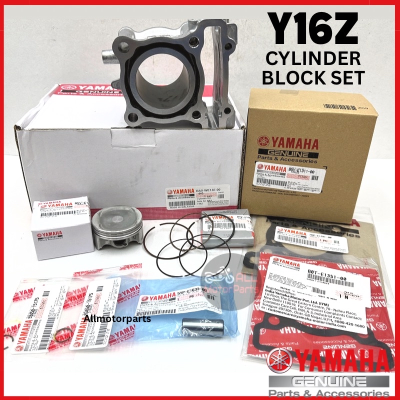 [100% ORI] Y16 Y16Z Y16ZR CYLINDER BLOCK SET BLOK PISTON & RING CLIP ...