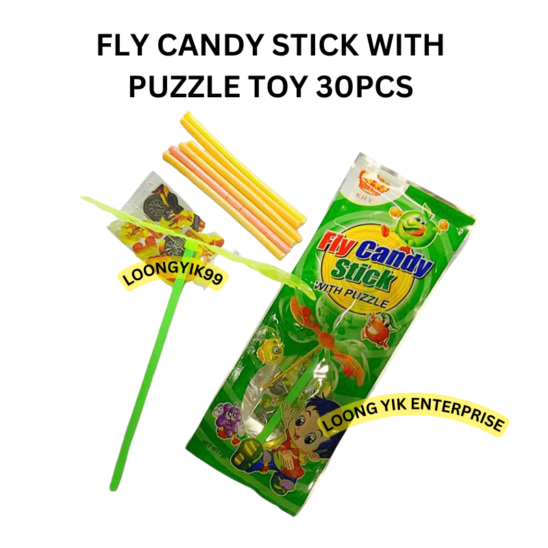 FLY CANDY STICK WITH PUZZLE 30PCS | Shopee Malaysia