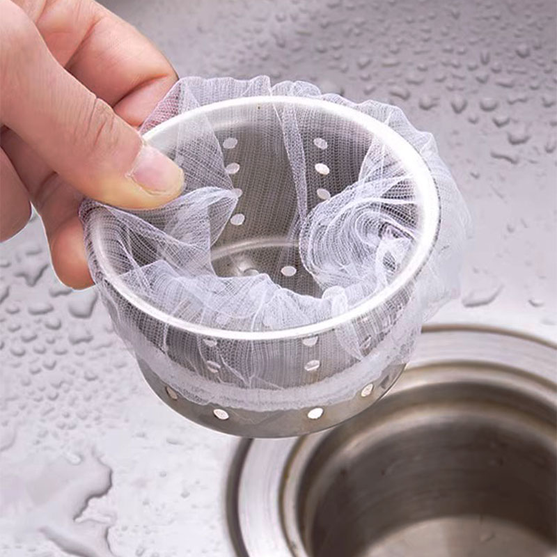 𝟭𝟬𝟬𝗣𝗖𝗦/𝗣𝗔𝗖𝗞 》Kitchen Sink Strainer Colanders Net Mesh Filter Bag Drain ...