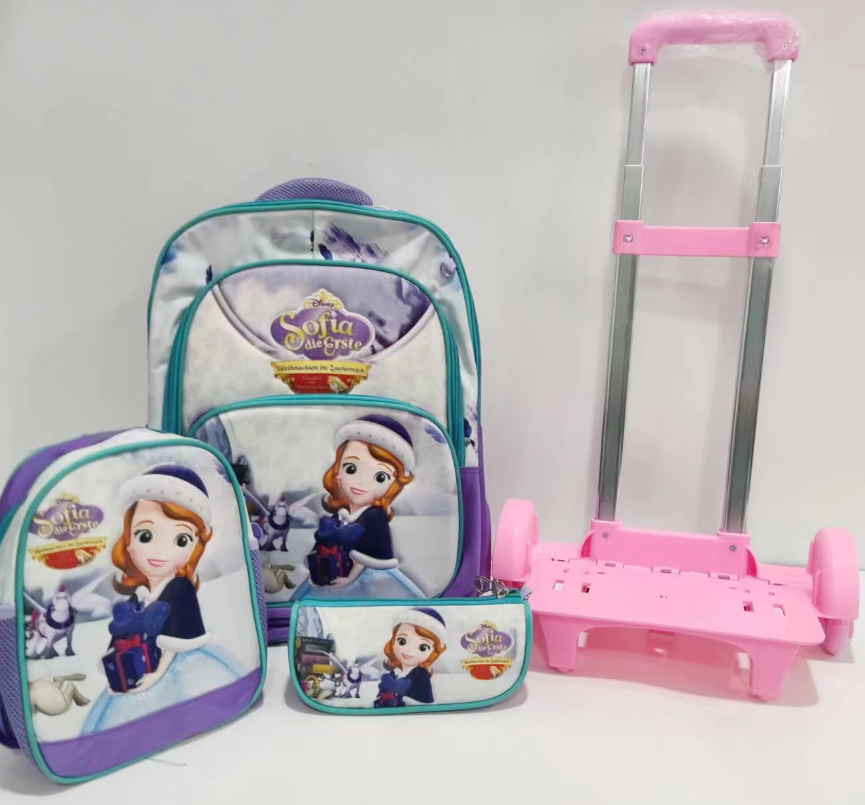 46cm Inch 3 in 1 Cartoon School Backpack Kids Waterproof Bagpack ...
