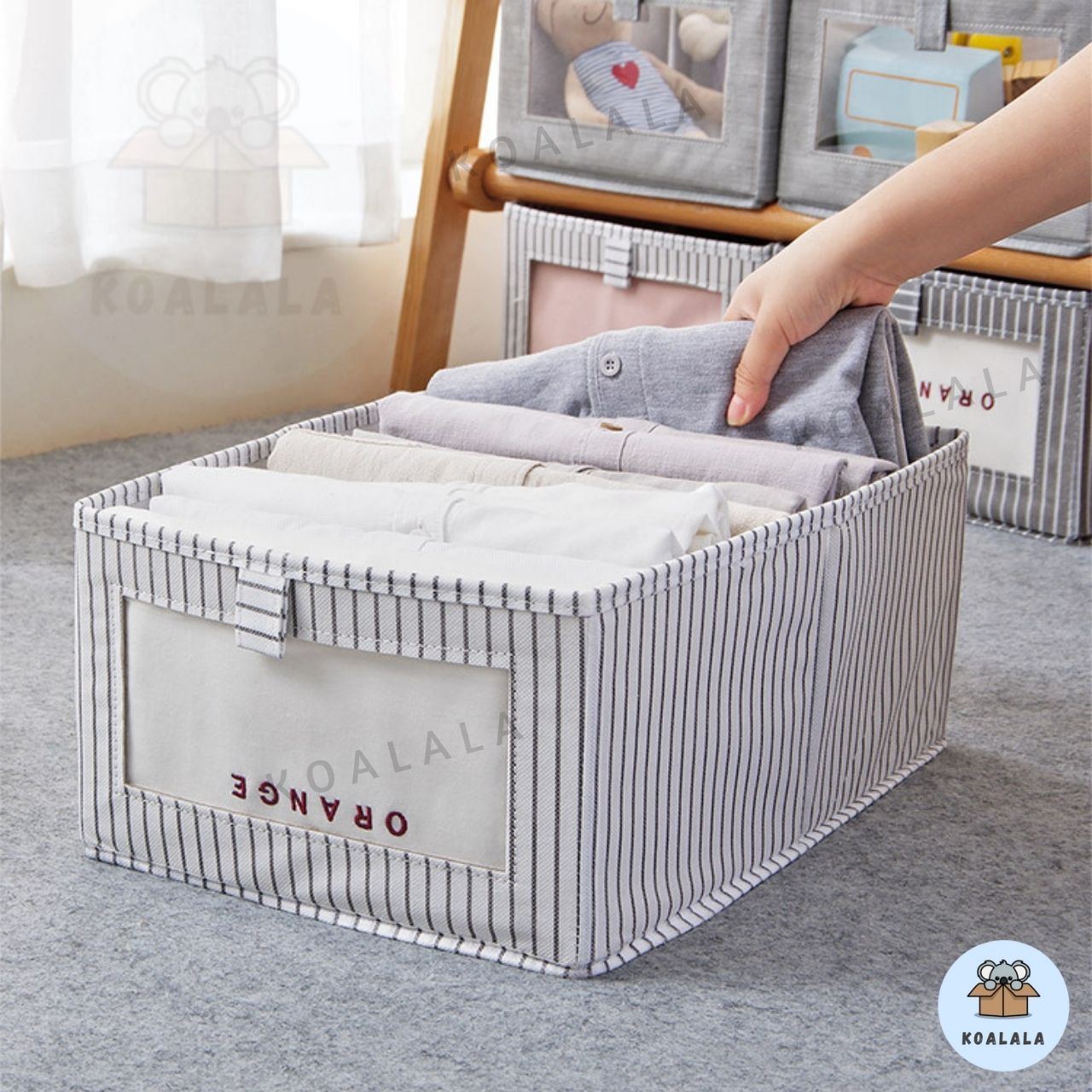 Foldable Clothes Organiser Cloth Storage Box Clothes Organizer Wardrobe ...