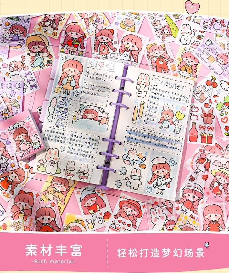 400 Pcs Cute Sticker Set For Diary Book Journal Planner Stiker Buku ...