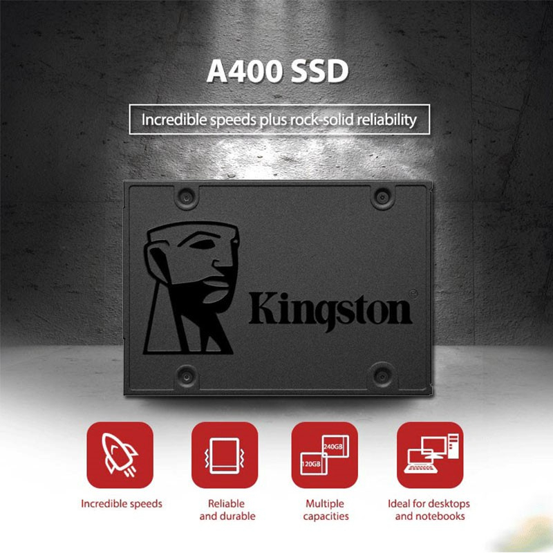 KINGSTON A400 SA400S37 INTERNAL SSD SATA SOLID STATE DRIVE - 120GB ...