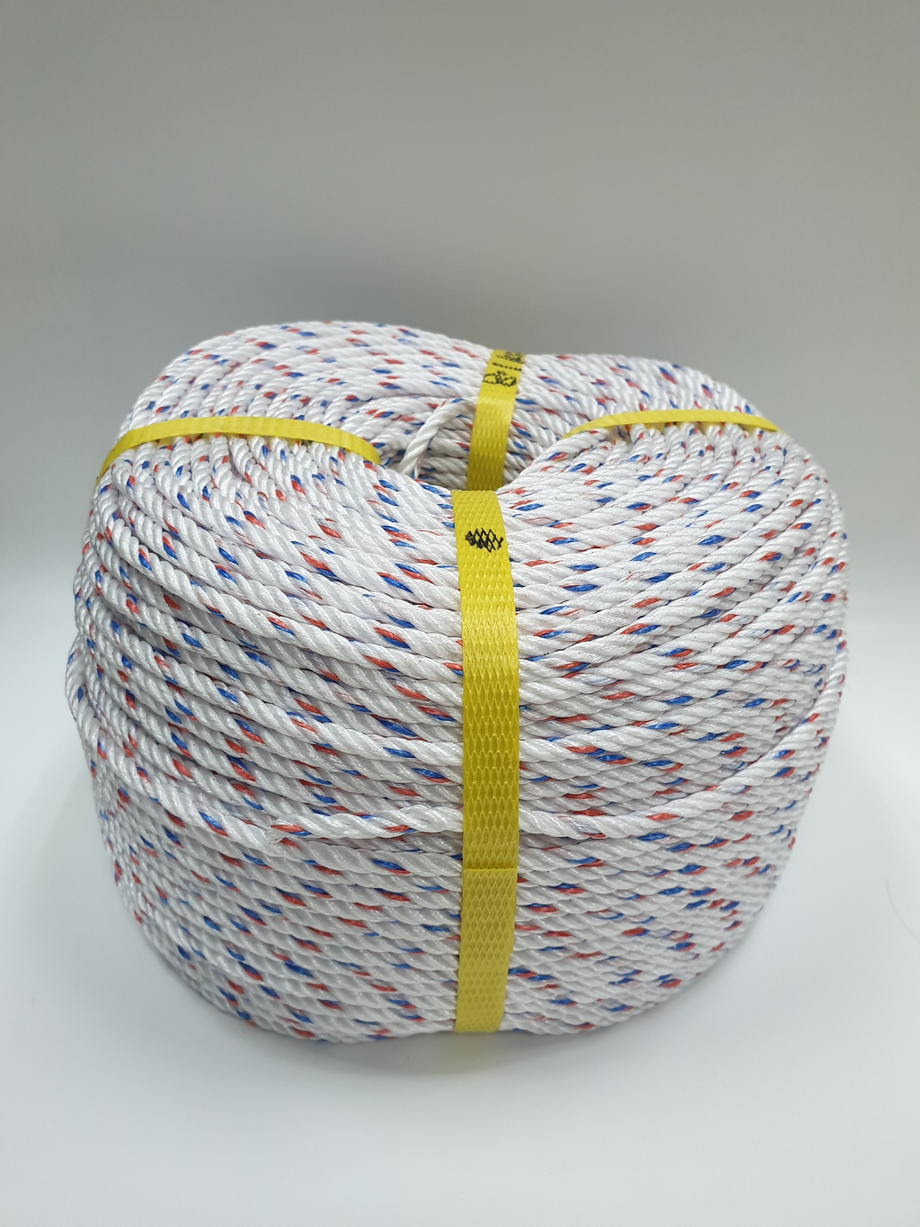 26MM PP ROPE,TALI PP WARNA (Putih+Merah Biru), 75kg+-/roll, 220mtr/roll ...