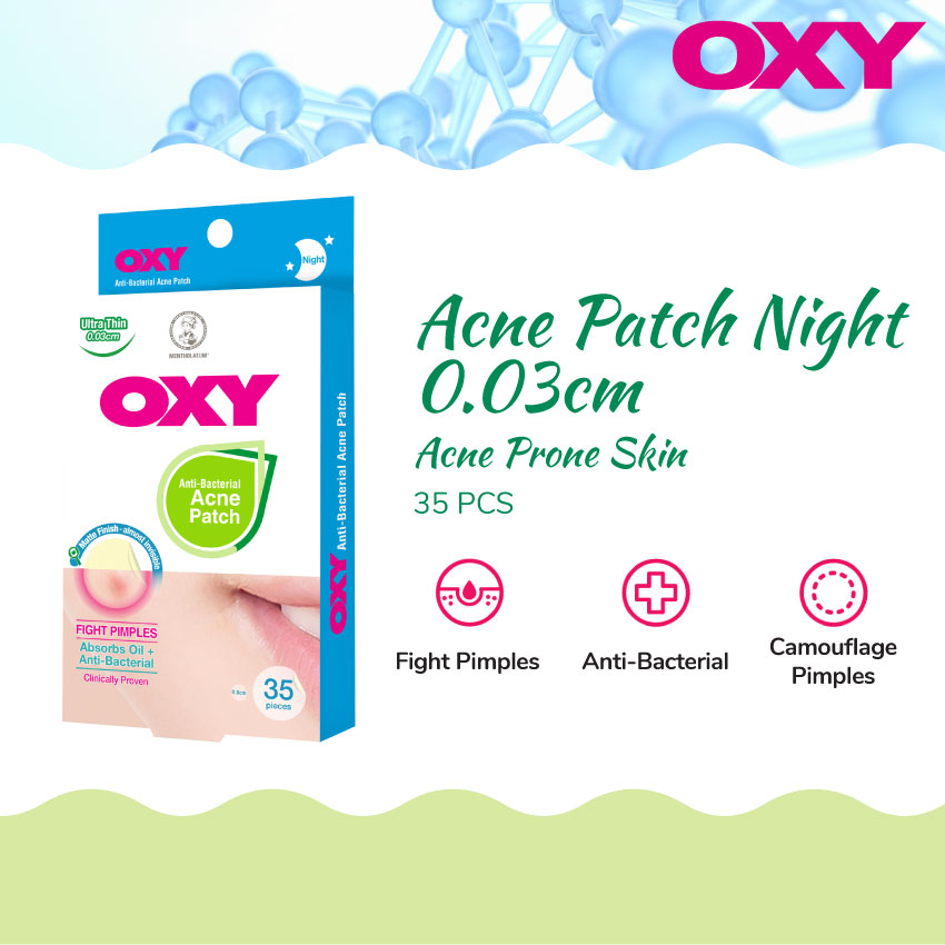 Oxy Anti-Bacterial Night Acne Patch (0.03cm X 35's) | Shopee Malaysia