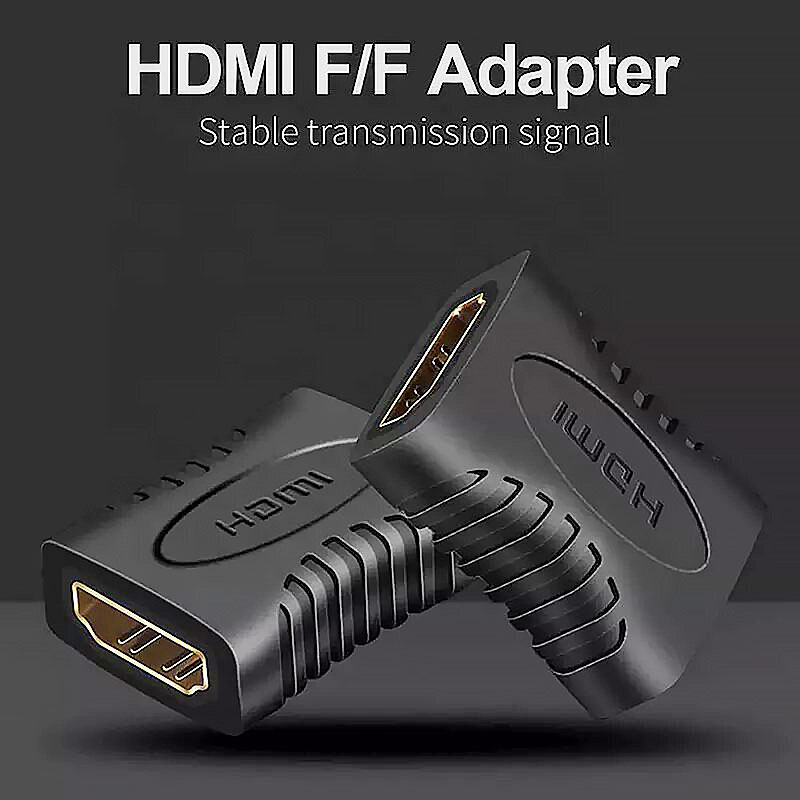 𝐏𝐎𝐑𝐓𝐀𝐁𝐋𝐄 Double Header Basic Mini Black HDMI Compatible Connector ...