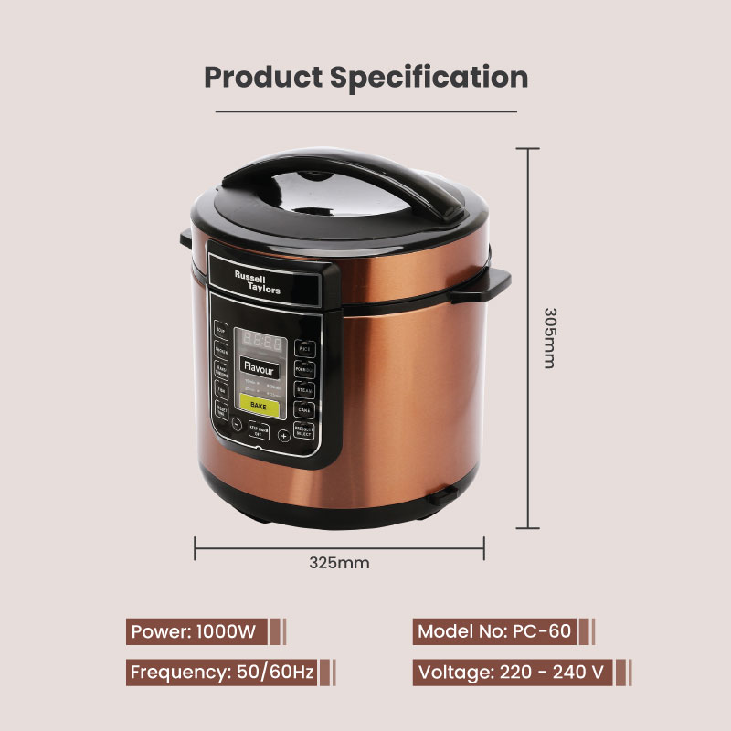 Russell taylor best sale pressure cooker price