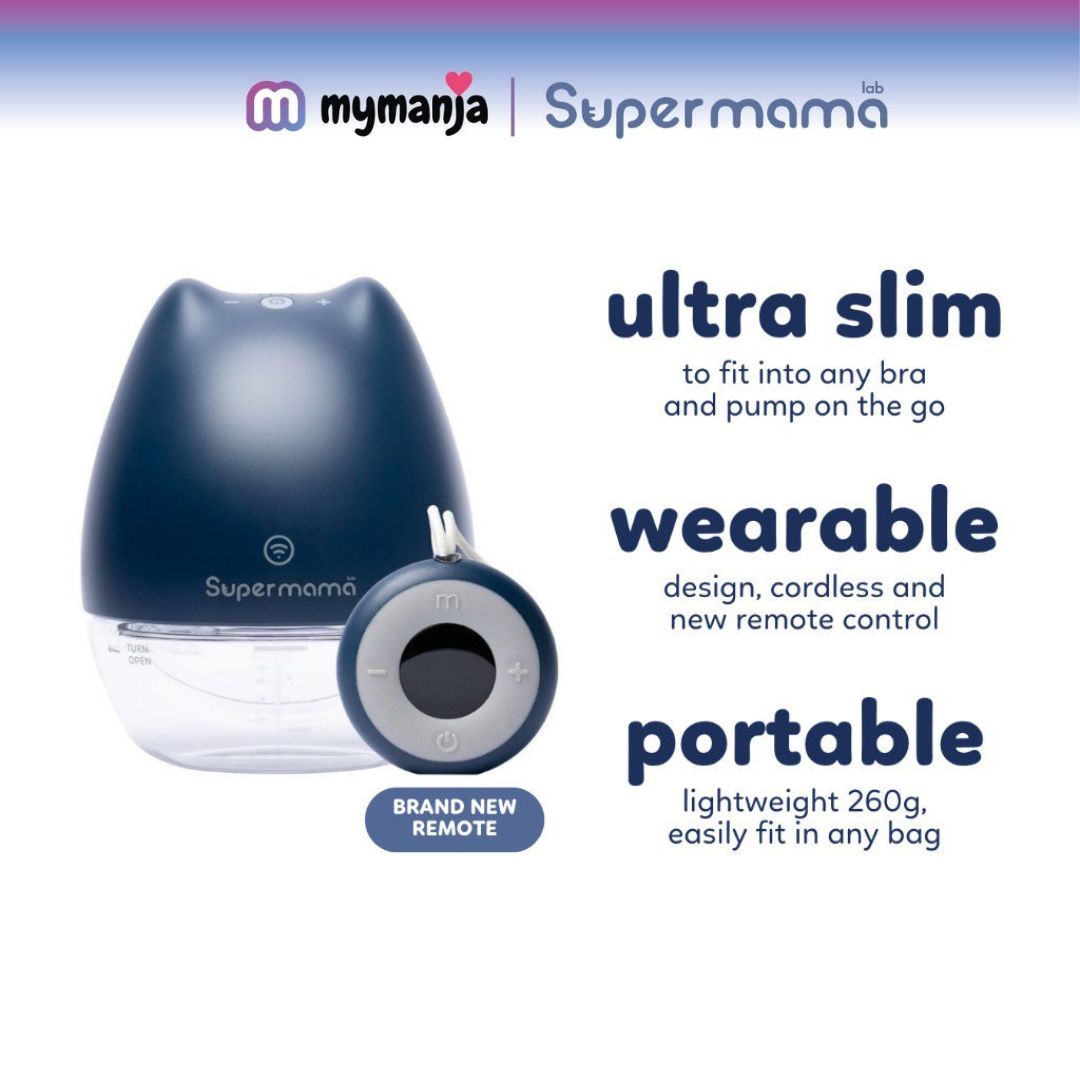 LATEST ] SUPERMAMA Air Plus with REMOTE Handsfree Wearable Breast