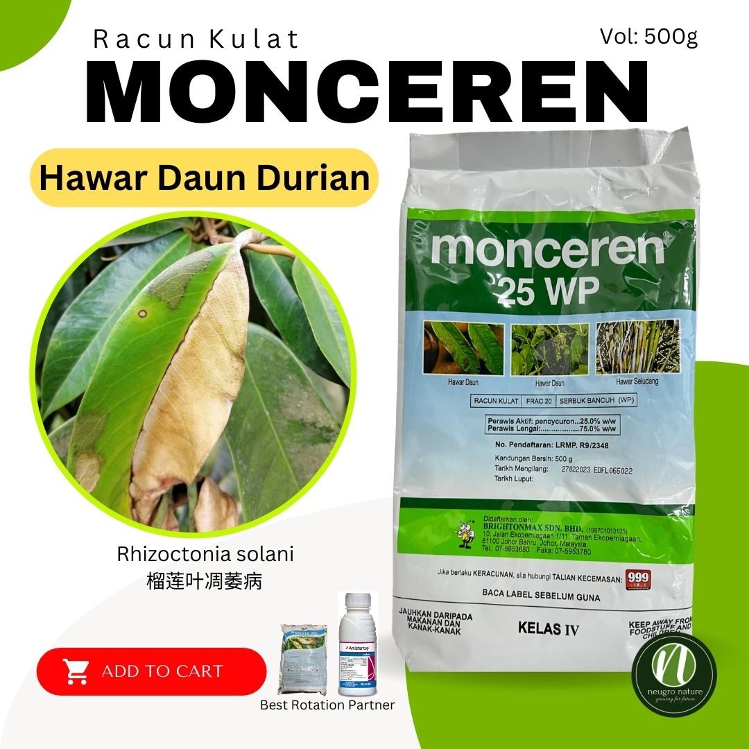 Bayer MONCEREN 25WP 500g - Mengawal Hawar Daun Durian/Padi/Turf/Sawi ...
