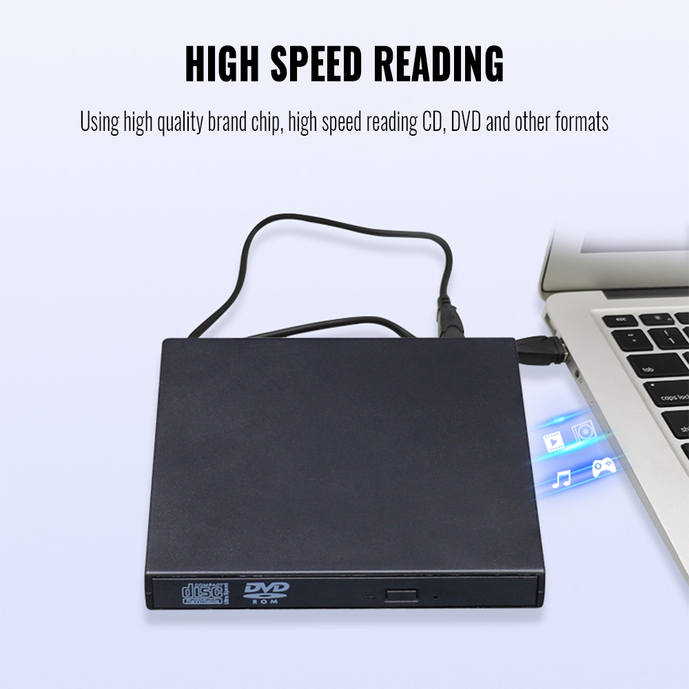 External CD DVD Drive USB Slim Portable External DVD Player Optical