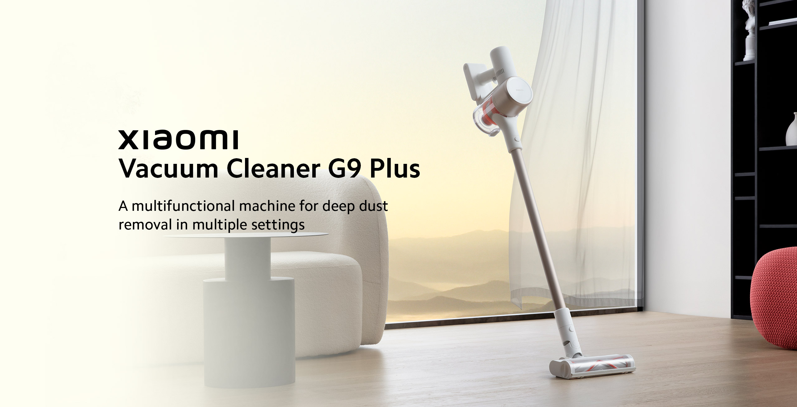 Xiaomi Vacuum Cleaner G9 Plus Maximum of 120AW suction power/Extra-long  battery life/All-new 2-in -1 bursh head set