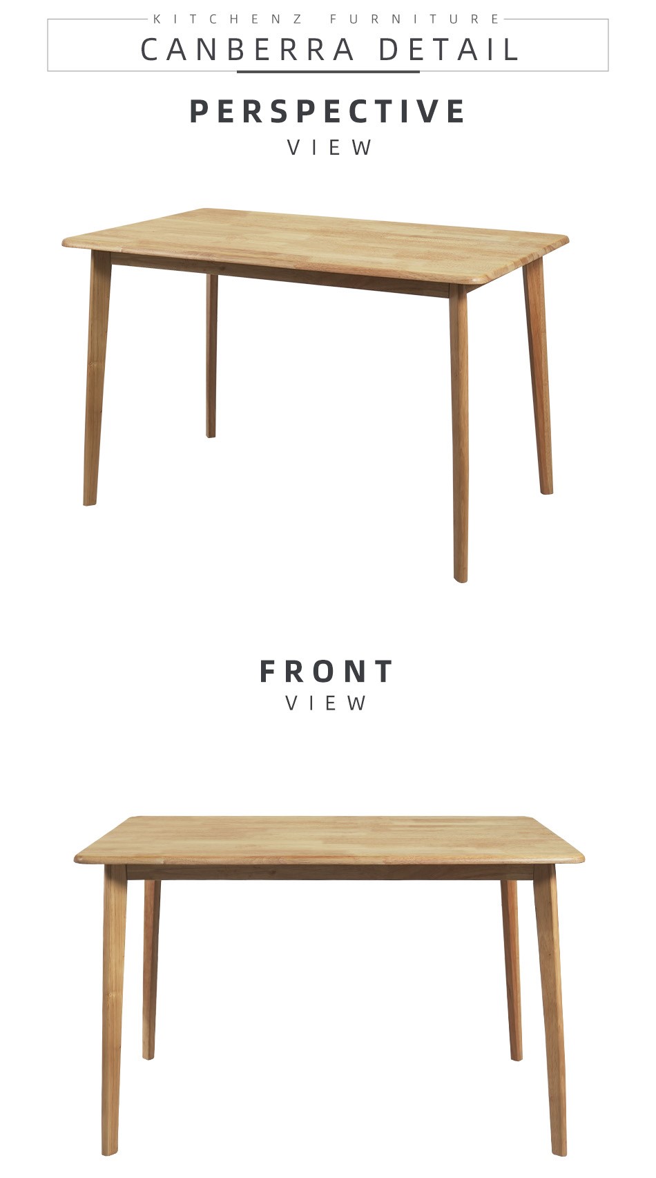 [FREE Shipping] KitchenZ Modern Dining Set 1 Dining Table + 4 Dining