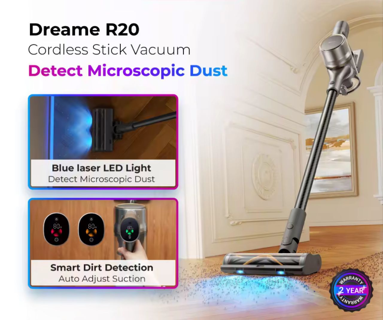 Dreame R20 / R10 Pro / R10 Vacuum Cleaner R Series | Cordless Stick ...