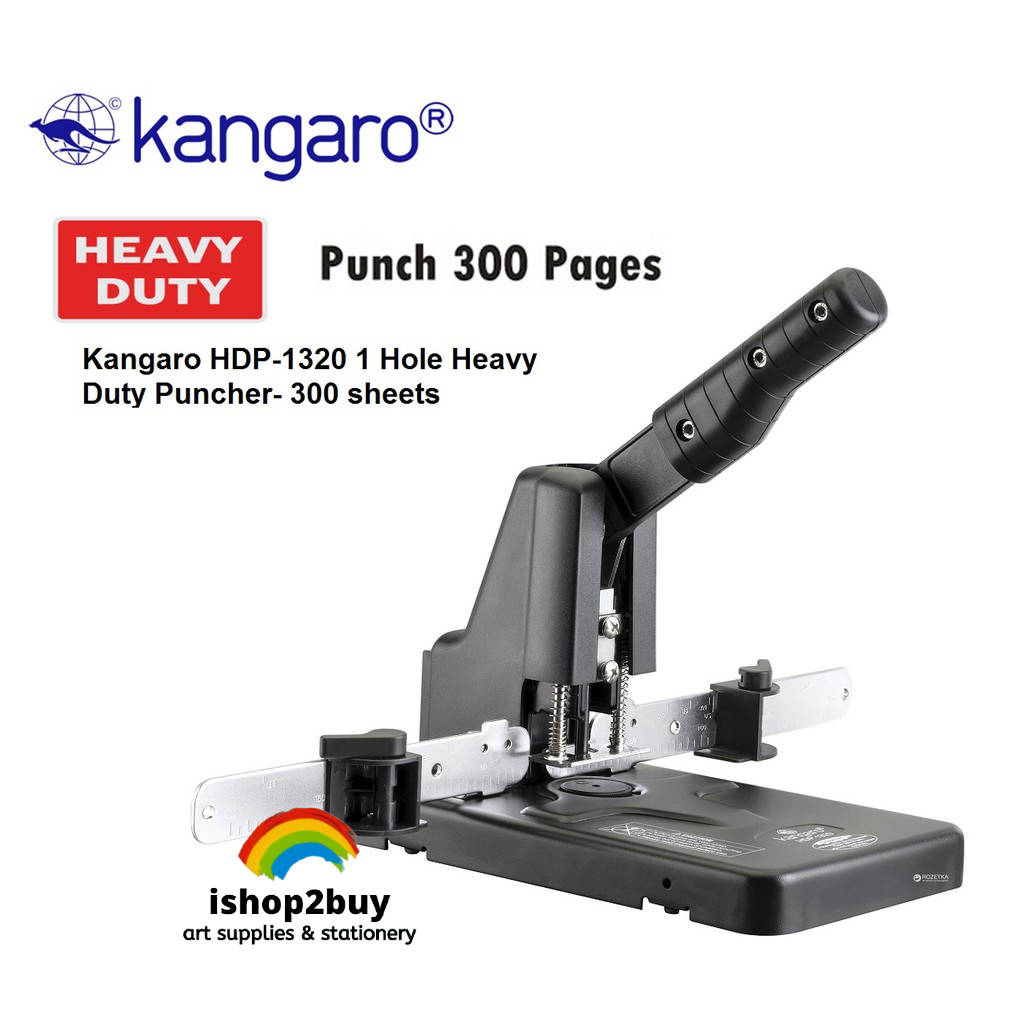 Kangaro HDP-1320 1 Hole Punch Heavy Duty Puncher HDP1320 Capasity 290 ...
