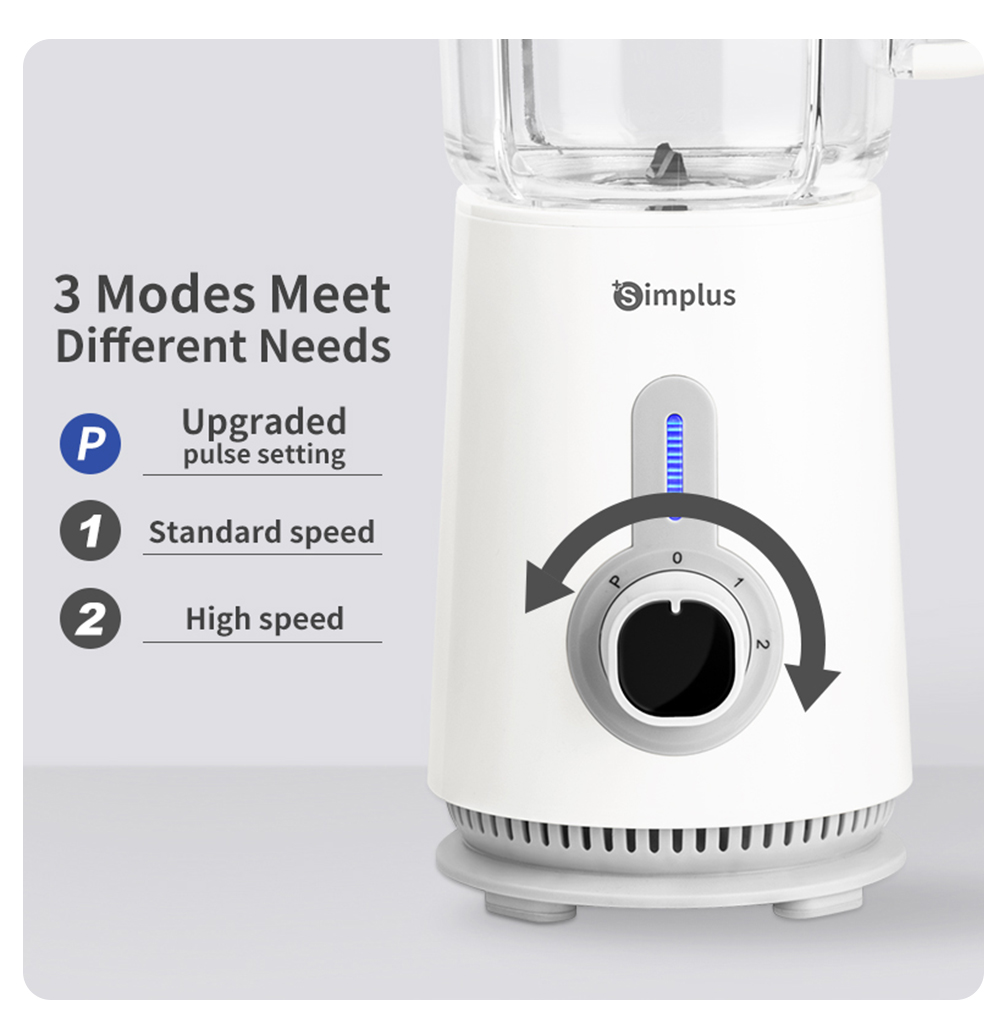 Simplus Blender 1.25L 3 in 1 Food Processor Juicer Meat Grinder Chopper ...
