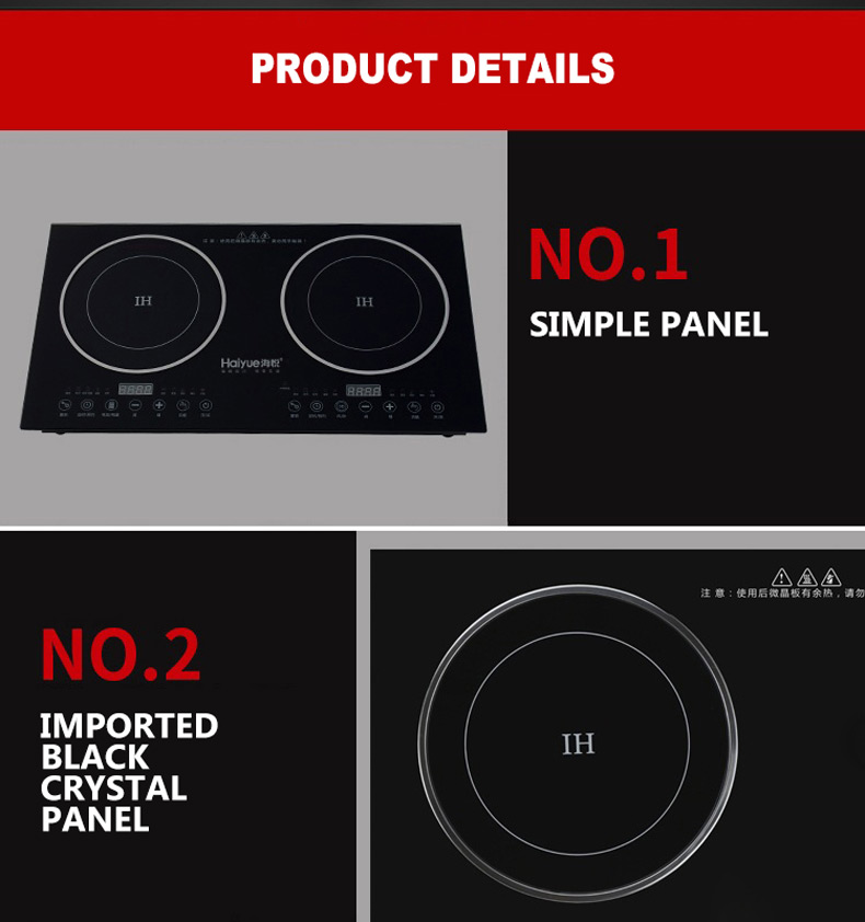 [RM408] TWK Double Electric Embedded Cooktop 2400W Induction Cooker ...